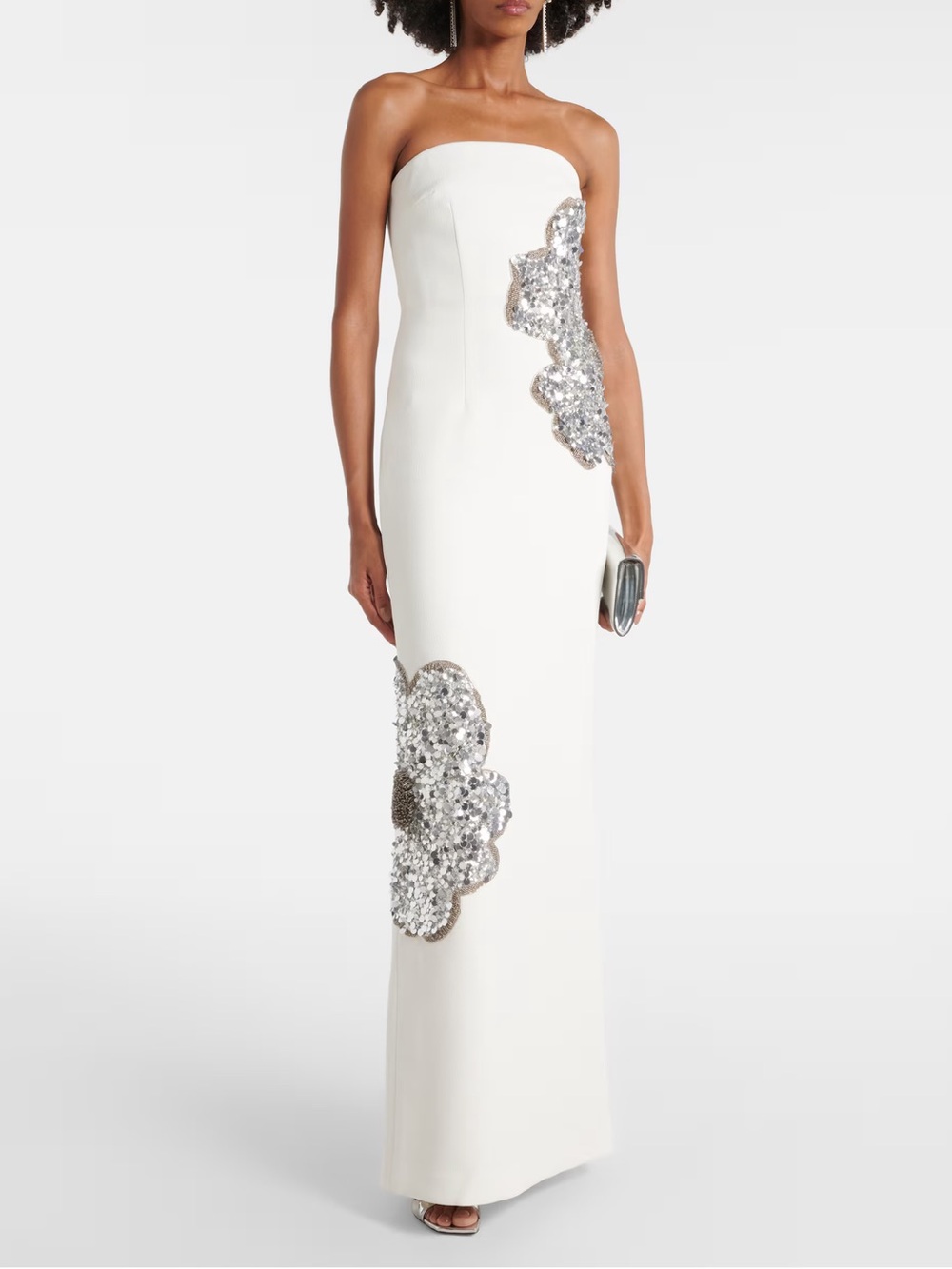 Rebecca Vallance Layana Strapless Embellished Gown